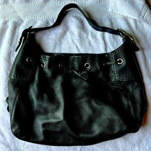 Leather Cole Haan Black Hobo - magnetic closure